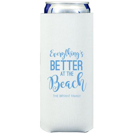 Better at the Beach Collapsible Slim Koozies